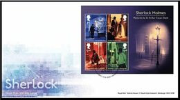 GROSSBRITANNIEN GRANDE BRETAGNE GB 2020 M/S SHERLOCK FDC SG MS4401 MI BL127-4630-33 YT F5046-49 - 2011-2020 Ediciones Decimales