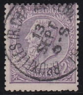 Belgie    .    OBP  .   52      .     O       .    Gestempeld   .   /   .    Oblitéré - 1884-1891 Léopold II