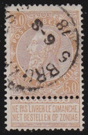 Belgie    .    OBP  .   62       .     O       .    Gestempeld   .   /   .    Oblitéré - 1893-1900 Thin Beard