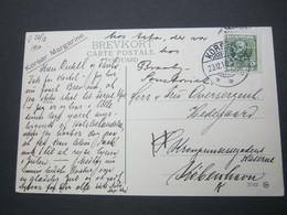 DÄNEMARK , Karte Mit Perfin   R.L.S.  , 1910 - Storia Postale