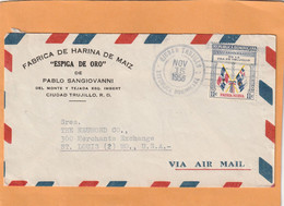 Dominican Republic 1956 Cover Mailed - Dominican Republic