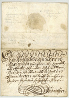 Stadt Hanau 1696 Schnörkelbrief An Freiherr V Degenfeld In Frankfurt Ramholz Pfarrei Schlüchtern - Documents Historiques