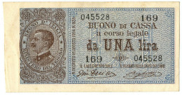 1 LIRA BUONO DI CASSA EFFIGE VITTORIO EMANUELE III 28/12/1917 SPL- - Sonstige