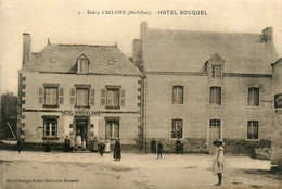 Allaire * Hôtel BOCQUEL Café , Le Bourg Du Village * Enfants Villageois - Allaire