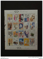 België Belgique 1999 Kuifje Tintin Eddy Merckx Kennedy Gandhi Guevara Mandela Piaf Beatles Etc. Blok BF 83 2858-2877 MNH - Bloques 1962-....