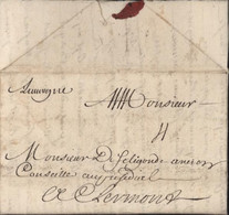 Lettre De Paris Le 13 AVRIL 1699 Rare Lettre XVIIème Manuscrit D'auvergne (Route D') Taxe Manuscrite 4 - ....-1700: Voorlopers