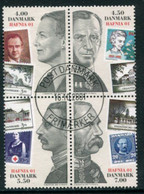 DENMARK 2001 HAFNIA'01 Stamp Exhibition.se-tenant Ex Block Used. Michel 1287-90 - Oblitérés