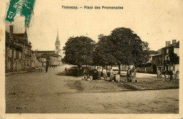 Thénezay * 1908 * Place Des Promenades * Puits * Villageois - Thenezay