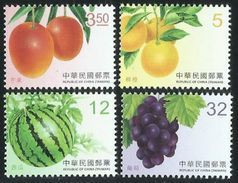 2017 TAIWAN FRUIT STAMP 4V - Neufs