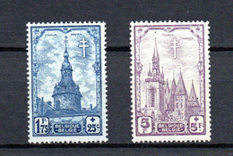Belgium 1939 Old High Value TBC/Tower Stamps (Michel 526/27) Nice MNH - Nuevos