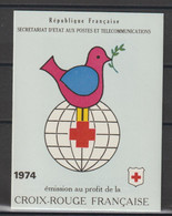 France Carnet Croix Rouge 1974 ** MNH - Rode Kruis
