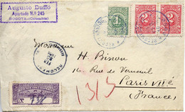 Colombie Lettre Recommandée 1906 Bogota Pour Paris - Kolumbien