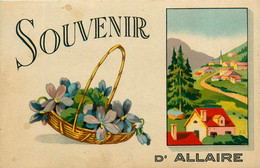 Allaire * Souvenir Du Village * Cpa Illustrateur - Allaire