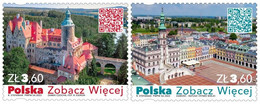 2022 Poland / See More - Town Hall And The Rynek Wielki In Zamosc, Czocha Castle Architecture / Set MNH** - Neufs