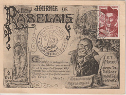 France 1950 Journée Rabelais Saint Maur Des Fossés - Commemorative Postmarks