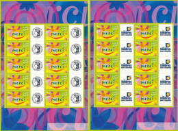 France 2001 - F3433A Deux Bloc Feuillet Merci Personnalisé Avec Logo Cérès Et TPP  - Neuf - Unused Stamps