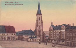 Stollberg I. Erzg. - Markt Mit St Jacobikirche - Stollberg (Erzgeb.)