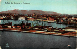 CPA Saluti Da LIVORNO Panorama . ITALY (467811) - Livorno