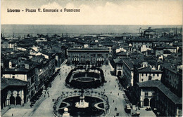 CPA LIVORNO Piazza V. Emanuele E Panorama. ITALY (467820) - Livorno