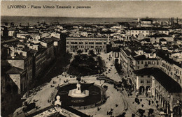 CPA LIVORNO Piazza Vittorio Emanuele E Panorama. ITALY (467860) - Livorno