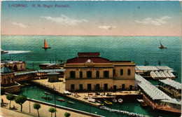 CPA LIVORNO R.R. Bagni Pancaldi . ITALY (467883) - Livorno