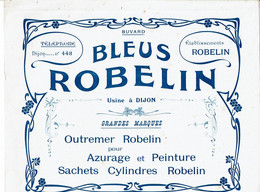 Très Grand Buvard ROBELIN Outremer Robelin Peinture Azurage Usine à Dijon - Peintures