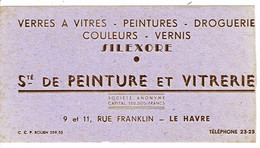 Buvard SILEXORE Société Peinture Et Vitrerie DROGUERIE LE HAVRE - Farben & Lacke