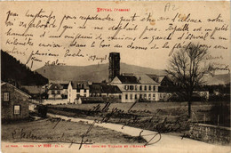 CPA ÉTIVAL Un Coin Du Village Et L'abbaye (401514) - Etival Clairefontaine