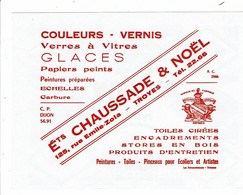 Buvard CHAUSSADE & NOEL Couleurs Vernis Glaces Vitres Peintures RIPOLIN Troyes - Paints