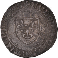 Monnaie, France, Louis XI, Blanc à La Couronne, Paris, TTB, Billon - 1461-1483 Louis XI Le Prudent