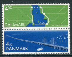 DENMARK 2000 Øresund Bridge  MNH / **. Michel 1253-54 - Nuovi
