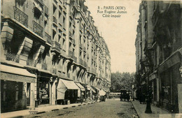 Paris * 19ème * La Rue Eugène Jumin * Côté Impair * Commerces Magasins - Distretto: 19