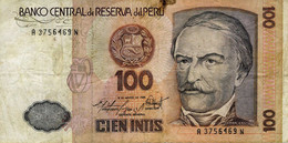 PÉROU - Banco Central De Reserva Del Peru. - 100 Intis 06-03-1986 - Série A 3756469 N - P.132b - Circulé - Otros – América