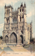 CPA - 80 - AMIENS - La Cathédrale - Art Gothique - Animée - Colorisée - Amiens