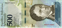 VENEZUELA - Banco Central De Venezuela - 500 Bolivares 23-03-2017 Série N 50715660 P.94b - AU+ - Otros – América