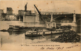 CPA PARIS 15e Pont De Grenelle. Statue De La Liberte P. Marmuse (479956) - Arrondissement: 15