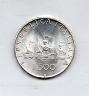 ITALIA - 1966 - 500 Lire "Caravelle" - Argento 835 - Peso 11 Grammi - (FDC35496) - 500 Lire