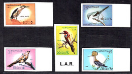 Libya 1976 Birds Of Libya Imperf. 5V MNH - Libia