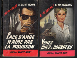 2 Romans Espionnage - Editions  Fleuve Noir N: 500 Et 508 - Face D'ange N'aime Pas La Mousson &  Venez Chez Le Boureau . - Fleuve Noir