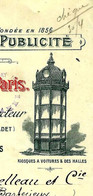 1920 LES KIOSQUES PARISIENS  PUBLICITE ENTETE ADMINISTRATION DE LA PUBLICITE  VILLE DEPARIS  Pour Boutelleau à Cognac V. - 1900 – 1949