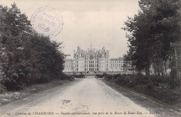 CPA - 41 - CHAMBORD - Château De CHAMBORD - Façade Septentrionale - Vue Prise De La Route De Saint Dyé - Chambord