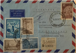 Argentine - Surcusal José Marmol - Lettre Recommandée Avion Pour L'Allemagne - Bel Affranchissement - 10 Juillet 1967 - Used Stamps