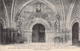 CPA - 37 - LOCHES - Porche De La Collégiale Saint Ours - Sculpture - Bénitier - Loches