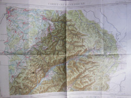 Carte D'Etat-Major CIREY-SUR-VEZOUSE/RAON-LES-LEAU (57-Moselle) Publiée En 1912 - Cartes Géographiques