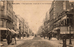 CPA PARIS (15e) Rue Lecourbe. Angle De La Rue Cambronne (536861) - Arrondissement: 15