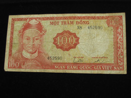 VIET-NAM Su Sud - 100 MOT TRAM DONG  1966    **** EN ACHAT IMMEDIAT **** - Viêt-Nam