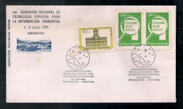 Argentina - Enveloppe Avec Cachets Spéciaux - 1979 Premier Séminaire Régional Sur Les Technologies Spatiales Pour L'info - América Del Sur