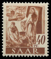 SAARLAND 1947 Nr 218Z Postfrisch S01F9EE - Unused Stamps