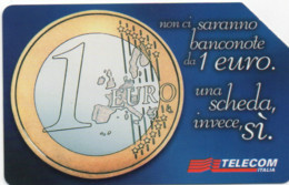 ITALIA - TELECOM - LA MONETA UNICA - Briefmarken & Münzen