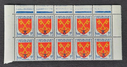 France 1955 N°1047 Bloc De 10 Petit Format Tenant à Normal **TB - Neufs